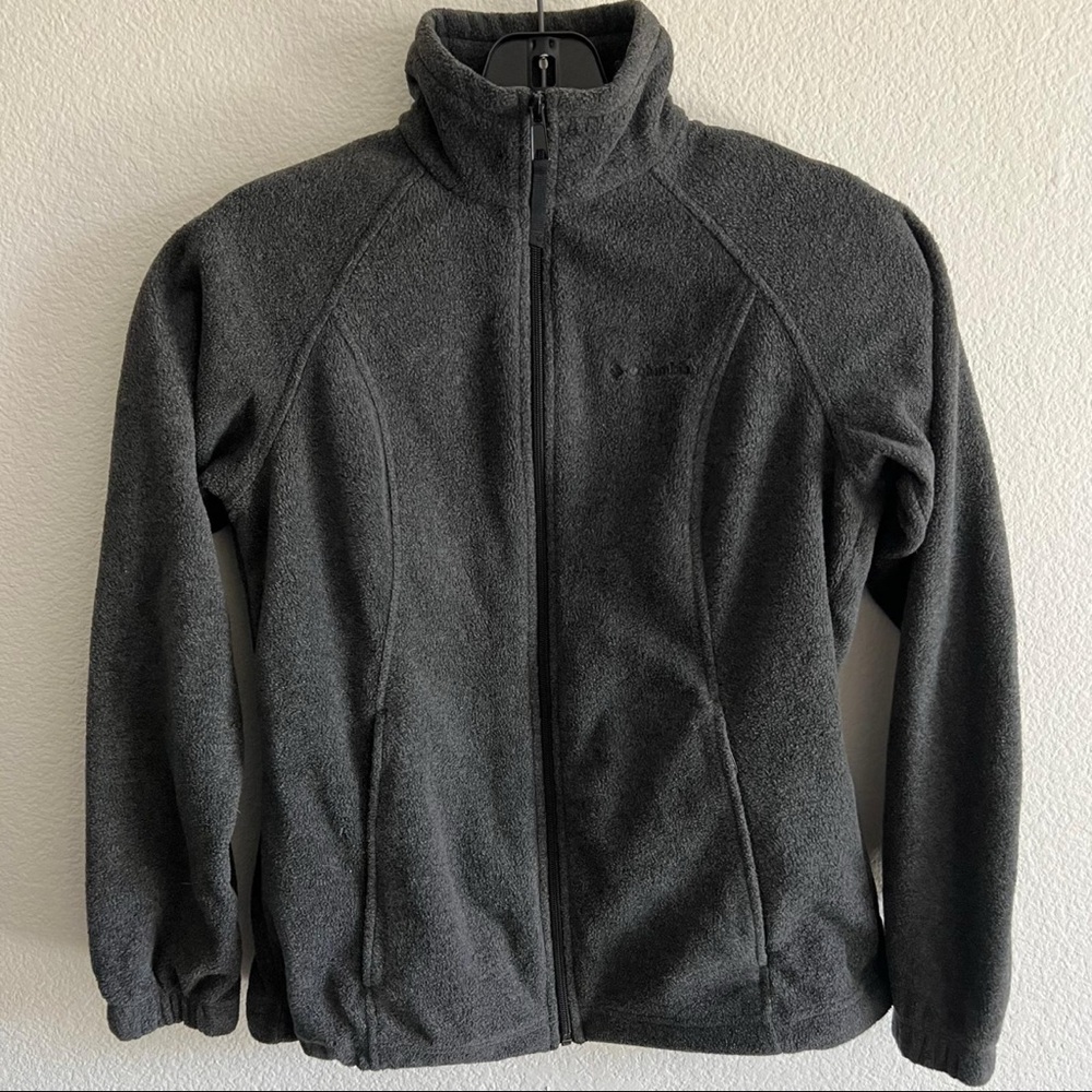 Columbia Fleece Jacket Women's Gray SMALL Size